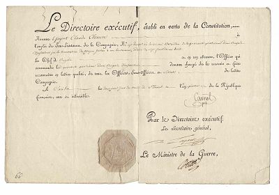 HISTORY - CARNOT Lazare (1753 - 1823) - Document signed