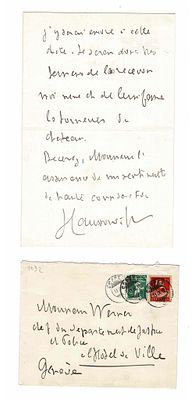 HISTORY - D'HAUSSONVILLE Paul Gabriel (1843 - 1924) - Autograph letter signed