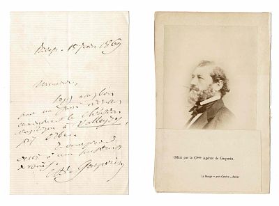 HISTORY - GASPARIN Agénor (1810 - 1871) - Autograph letter signed