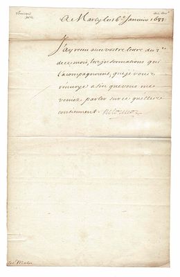 HISTORY - LOUVOIS François Michel Le Tellier (1639 - 1691) - Letter signed