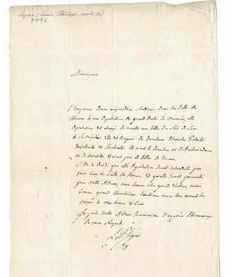 HISTORY - SEGUR Louis Philippe de (1753 - 1830) - Autograph letter signed