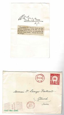 HISTORY - MC GRIGOR Rhoderick Robert (1893 - 1959) - Signed printed photograph