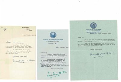 HISTORY - MOUNTBATTEN of Burma Louis (1900 - 1979) - Typed letter signed