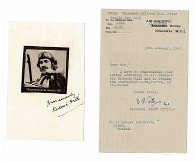 HISTORY - HILL Roderic (1894 - 1954) - Signed printed photograph