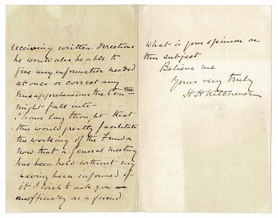 HISTORY - KITCHNER Horatio Herbert (1850 - 1916) - Autograph letter signed