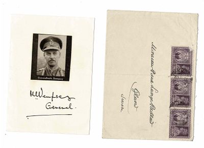 HISTORY - DEMPSEY Miles Christopher (1896 - 1969) - Signed printed photograph