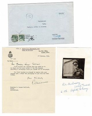 HISTORY - MC CREERY Richard Loudon (1898 - 1967) - Signed printed photograph