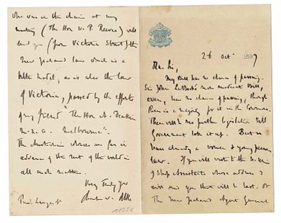 HISTORY - DILKE Charles Wentworth (1843 - 1911) - Autograph letters signed