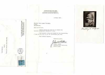 HISTORY - HODGES Courtney Hicks (1887 - 1966) - Signed printed photograph