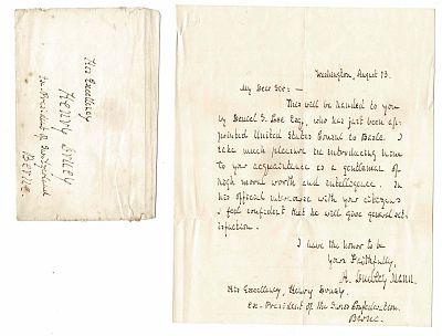 HISTORY - DUDLEY-MANN Ambrose (1801 - 1889) - Autograph letter signed