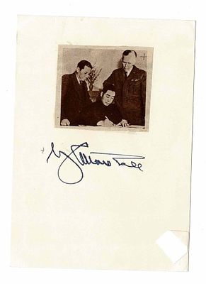 HISTORY - MARSHALL George (1880 - 1959) - Signed printed photograph ; Autograph letter signed