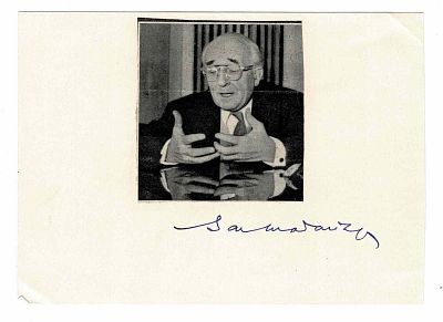 HISTORY - MADARIAGA Salvador de (1886 - 1978) - Signed printed photograph