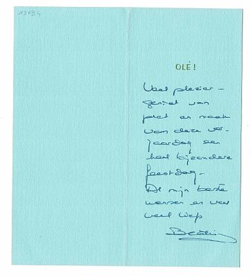 HISTORY - HOLLAND - Lot of three autograph letters signed