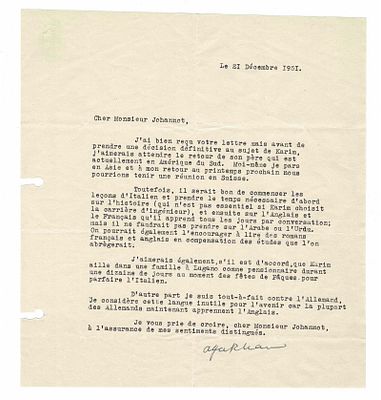 HISTORY - AGHA KHÂN III Mohammad Shah Ismaili (1877 - 1957) - Typed letters signed