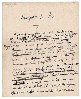 LITERATURE - AICARD Jean (1848 - 1921) - Manuscript