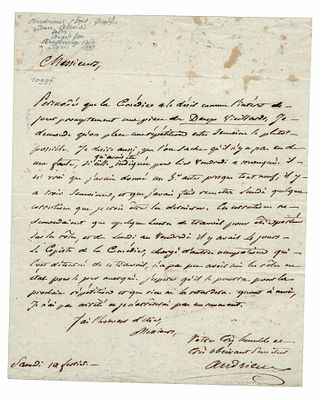 LITERATURE - ANDRIEUX François (1759 - 1833) - Autograph letters signed
