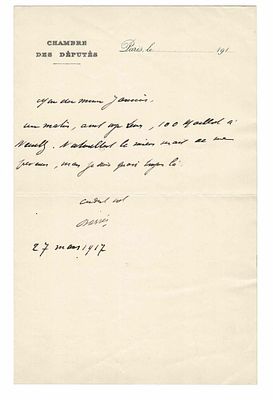 LITERATURE - BARRES Maurice (1862 - 1923)  - Autograph letters signed