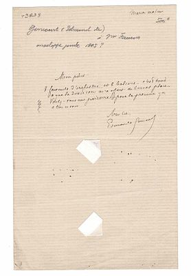 LITERATURE - GONCOURT Edmond Huot de (1822 - 1896) - Autograph letter signed