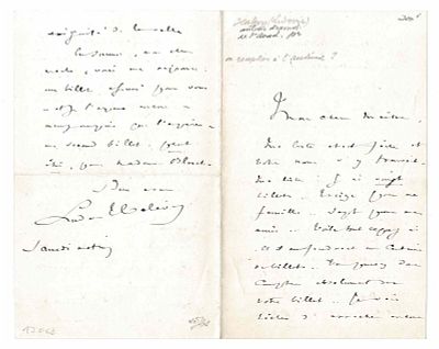 LITERATURE - HALEVY Ludovic (1834 - 1908) - Autograph letter signed