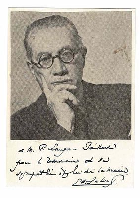 LITERATURE - JALOUX Edmond (1878 - 1949) -  Photograph dedicated