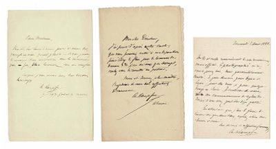 LITERATURE - KAEMPFEN Albert (1826 - 1907) - Autograph letter signed