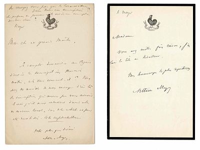 LITERATURE - MEYER Arthur (1844 - 1924) - Autograph letter signed