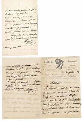LITERATURE - MIGNET François Auguste Marie (1796 - 1884) - Autograph letter signed