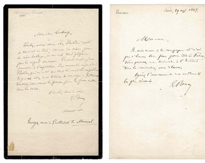 LITERATURE - RENAN Ernest (1823 - 1892) - Autograph letter signed