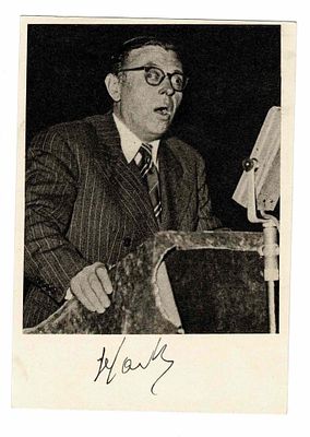 LITERATURE - SARTRE Jean-Paul (1905 - 1980) - Signed printed photograph