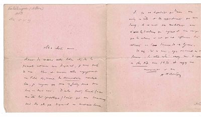 LITERATURE - VALABREGUE Albin (1853 - 1937) - Autograph letter signed