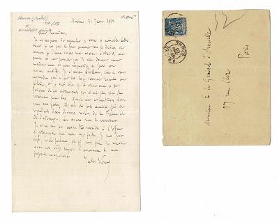 LITERATURE - VERNE Jules (1828 - 1905) - Autograph letter signed