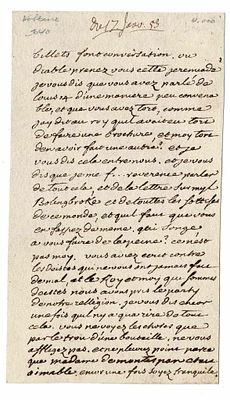 LITERATURE - VOLTAIRE François Marie Arouet dit (1694 - 1778) - Autograph letter