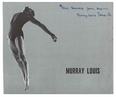 LITERATURE - MURRAY Louis (1926 - 2016) - Signed printed photograph