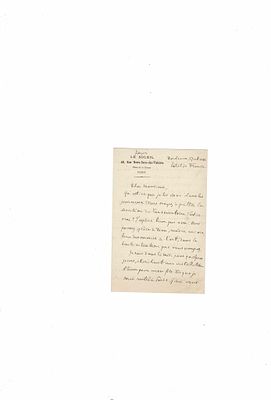 MUSIC - HERVE Louis Auguste RONGER dit (1825 - 1892) - Autograph letter signed
