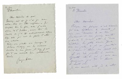 MUSIC - HÜE Georges Adolphe (1858 - 1948) - Autograph letter signed