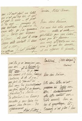 MUSIC - FISCHHOF Robert (1856 - 1918) - Autograph letter signed