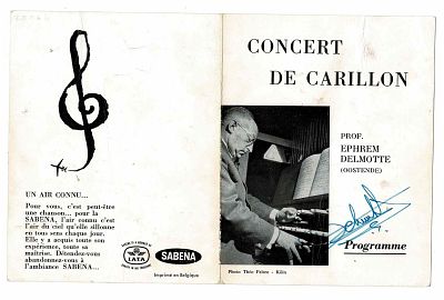 MUSIC - DELMOTTE Ephrem (1905 - 1997) - Program signed