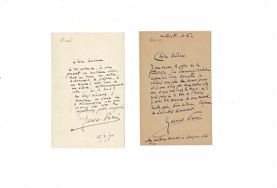 MUSIC - PIERNE Gabriel (1863 - 1937) - Autograph letters signed
