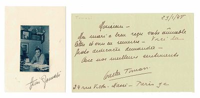MUSIC - TOMASI Henri (1901 - 1971) - Signed printed photograph