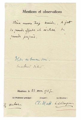 MUSIC - RIBAUPIERRE Mathilde de (1885 - 1950) - Printed concert program signed