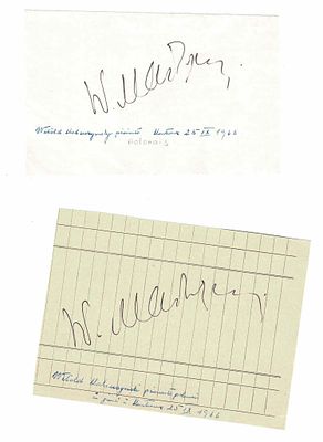 MUSIC - MALCUZYNSKI Witold (1914 - 1977) - Signature