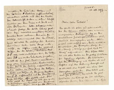 SCIENCE AND MEDICINE - HEIM Albert (1849 - 1937) - Autograph letter signed