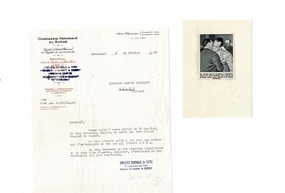 SCIENCE AND MEDICINE - GRES Georges (1893 - 2012) - Typed letter signed