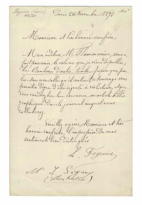 SCIENCE AND MEDICINE - FIGUIER Louis (1819 - 1894)