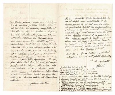 SCIENCE AND MEDICINE - SIEBOLD Philipp Franz von (1796 - 1866) - Autograph letter signed