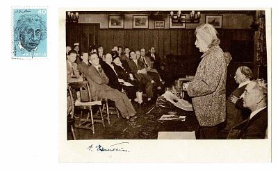 SCIENCE AND MEDICINE - EINSTEIN Albert (1879 - 1955) - Signed printed photograph