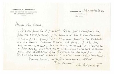 SCIENCE AND MEDICINE - ROSSELET Alfred (1885 - 1950)