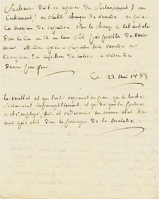 LITERATURE - DE SADE Marquis (1740 - 1814) - Autograph letter