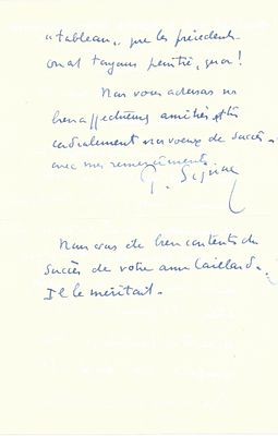 ART - SIGNAC Paul  (1863 - 1935)  - Autograph letter signed