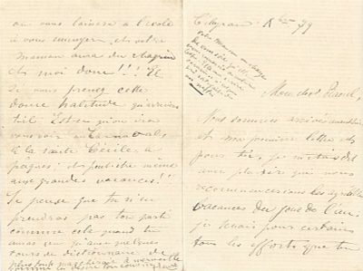 ART - TOULOUSE-LAUTREC Henri de (1864 - 1901) - Autograph letter signed